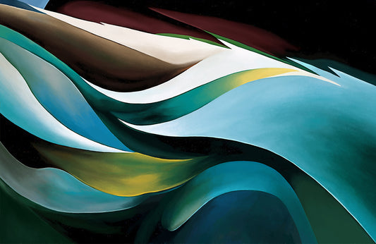 Modern Abstract Artistic Wave Mural Wallpaper