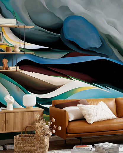 Abstract Liquid Art Wallpaper Custom Design