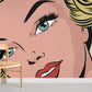 Vintage Pop Art Portrait Mural Wallpaper