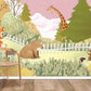 Whimsical Woodland Animal Kids Wall Mural