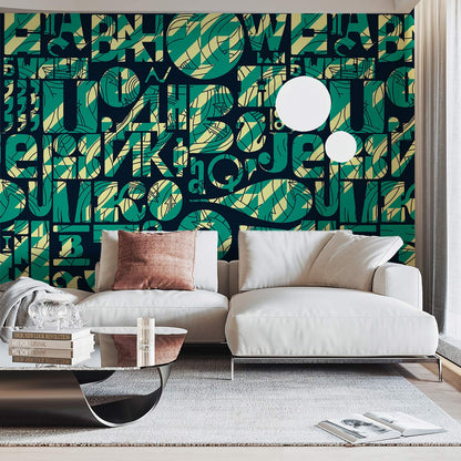 cool letter pattern custom wallpaper design