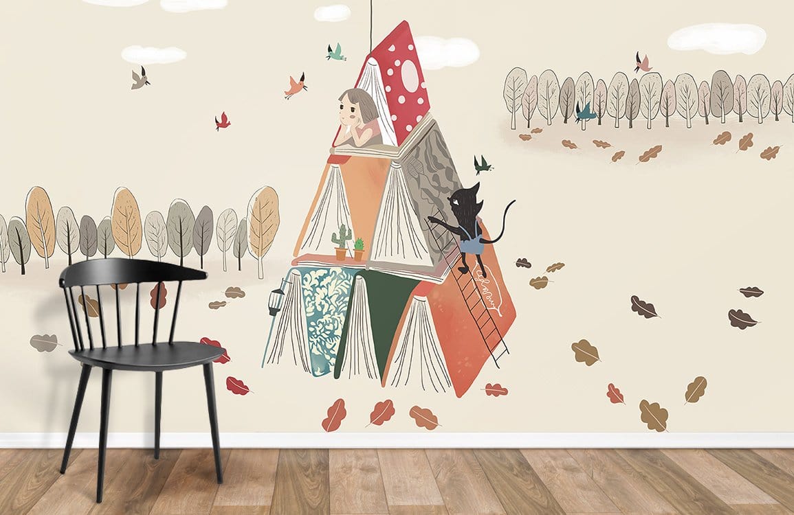 Whimsical Fairytale Forest Mural Wallpaper