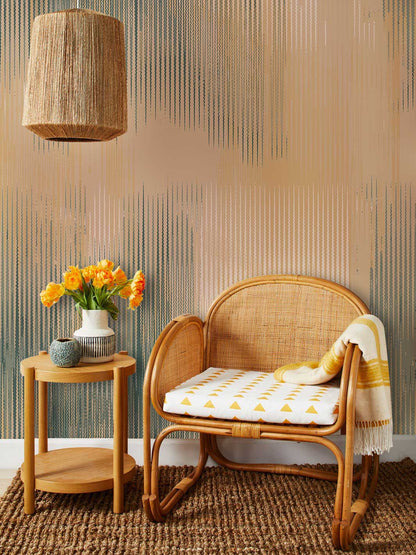 stripe wave aesthetic design art deco for wall