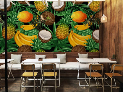 wallpaper with a unique variety of fruits