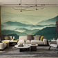 Misty Mountain Range Landscape Wallpaper Mural