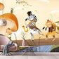 Whimsical Animal Musicians Kids Mural Wallpaper