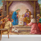 Vintage Biblical Scene Art Mural Wallpaper