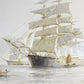 Vintage Nautical Ship Seascape Mural Wallpaper