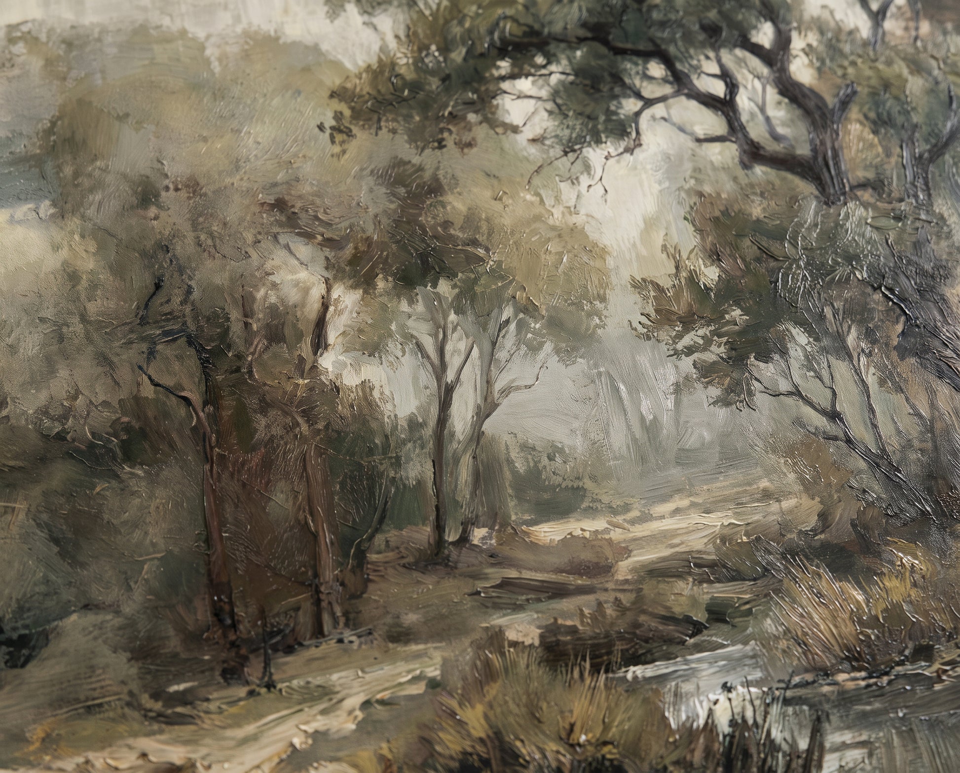 Olive Botanical Forest Wallpaper Mural
