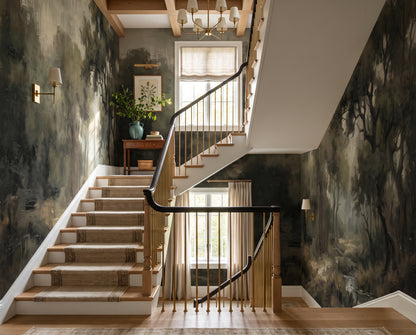 Olive Botanical Forest Wallpaper Mural
