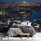 Elegant Cityscape Night View Mural Wallpaper