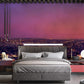 Purple Sunset Cityscape Mural Wallpaper