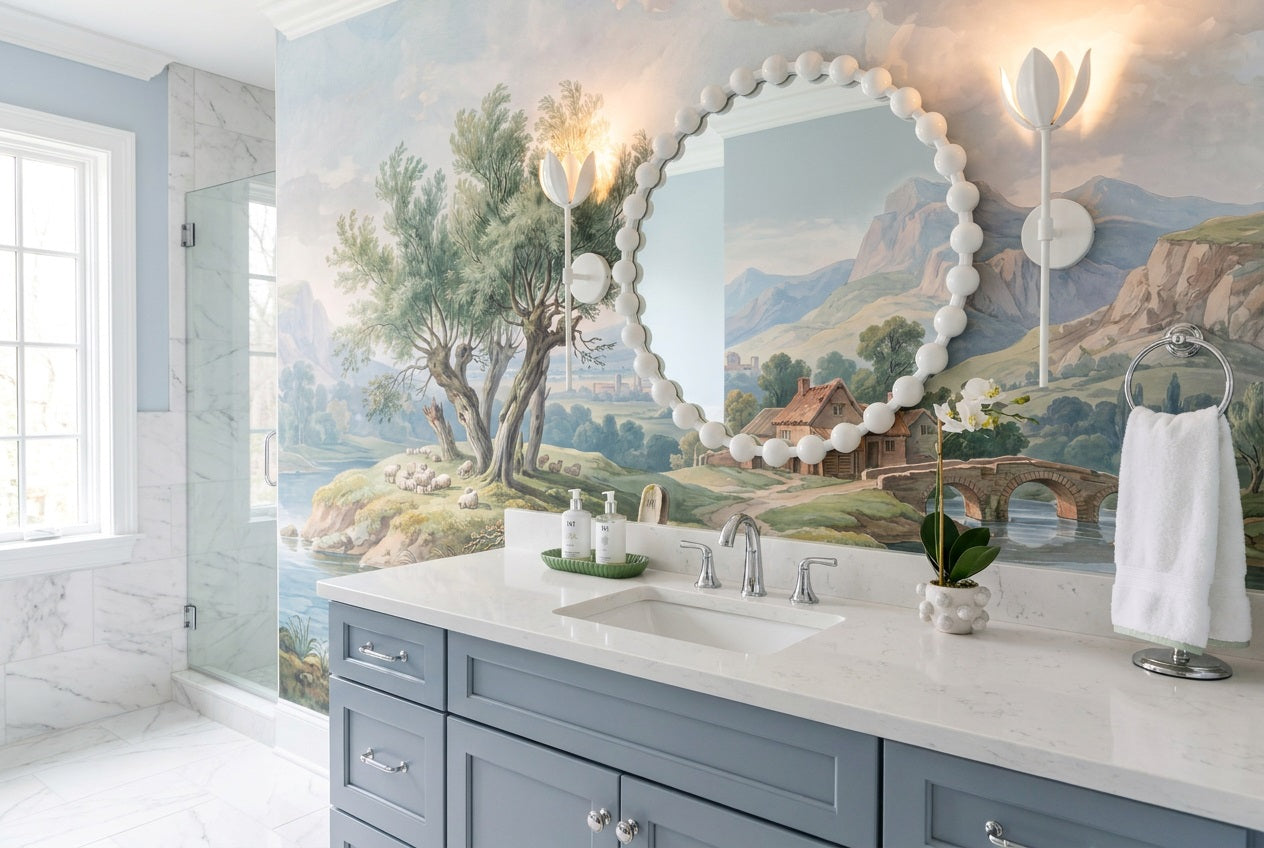 Sage Lakeside Village Wallpaper Mural - 3