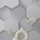 Hexagonal Serenity Mural Wallpaper