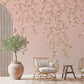 Pink Blossom Floral Chic Mural Wallpaper