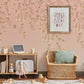 Pink Blossom Floral Chic Mural Wallpaper