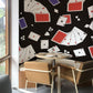 Unique Playing Cards Modern Mural Wallpaper