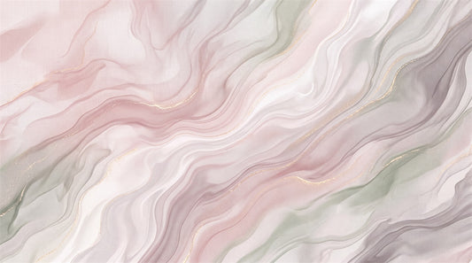 Rose Agate Waves Wallpaper Mural artwork