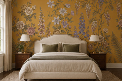 Ochre Cottage Wildflower Wallpaper Mural - 4