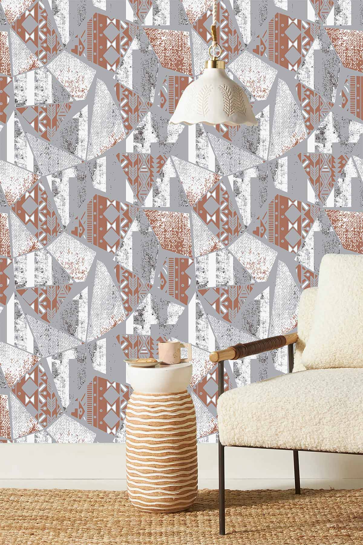 industrial concrete Irregular Pattern stone wallpaper mural