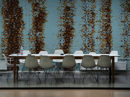 custom rustic art industrial wallpaper mural for office
