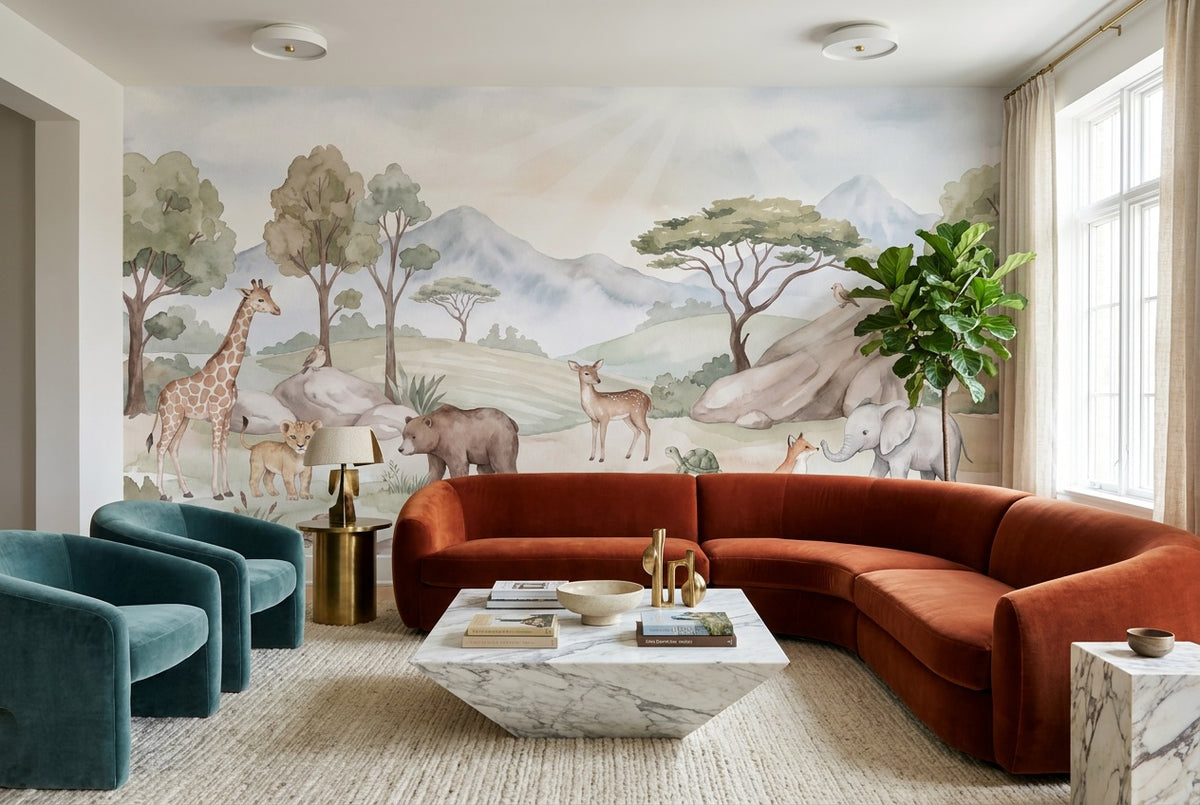Sage Animals Wallpaper Mural view 5