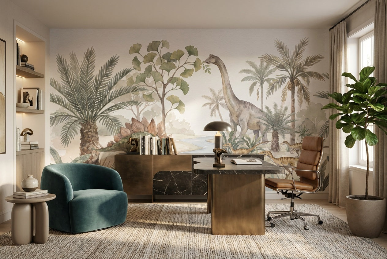Sage Dinosaur Wallpaper Mural view 5