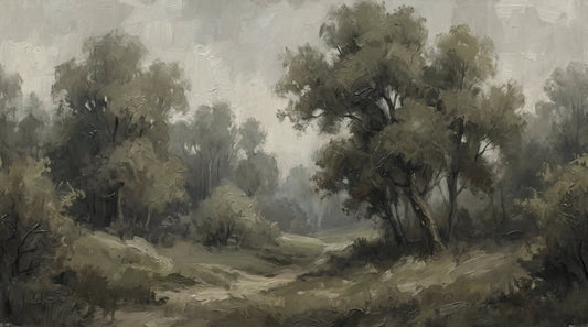 Sage Vintage Forest Wallpaper Mural