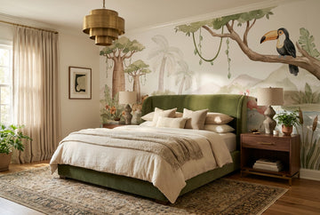 Sage Hippo Wallpaper Mural