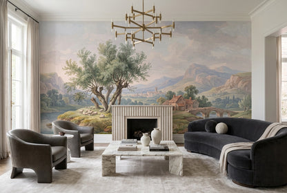 Sage Lakeside Village Wallpaper Mural - 8