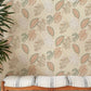 Botanical Leaf Pattern Neutral Mural Wallpaper