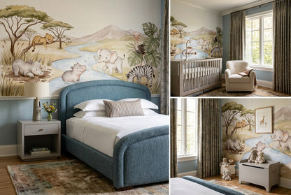 Sand Safari Wallpaper Mural view 4
