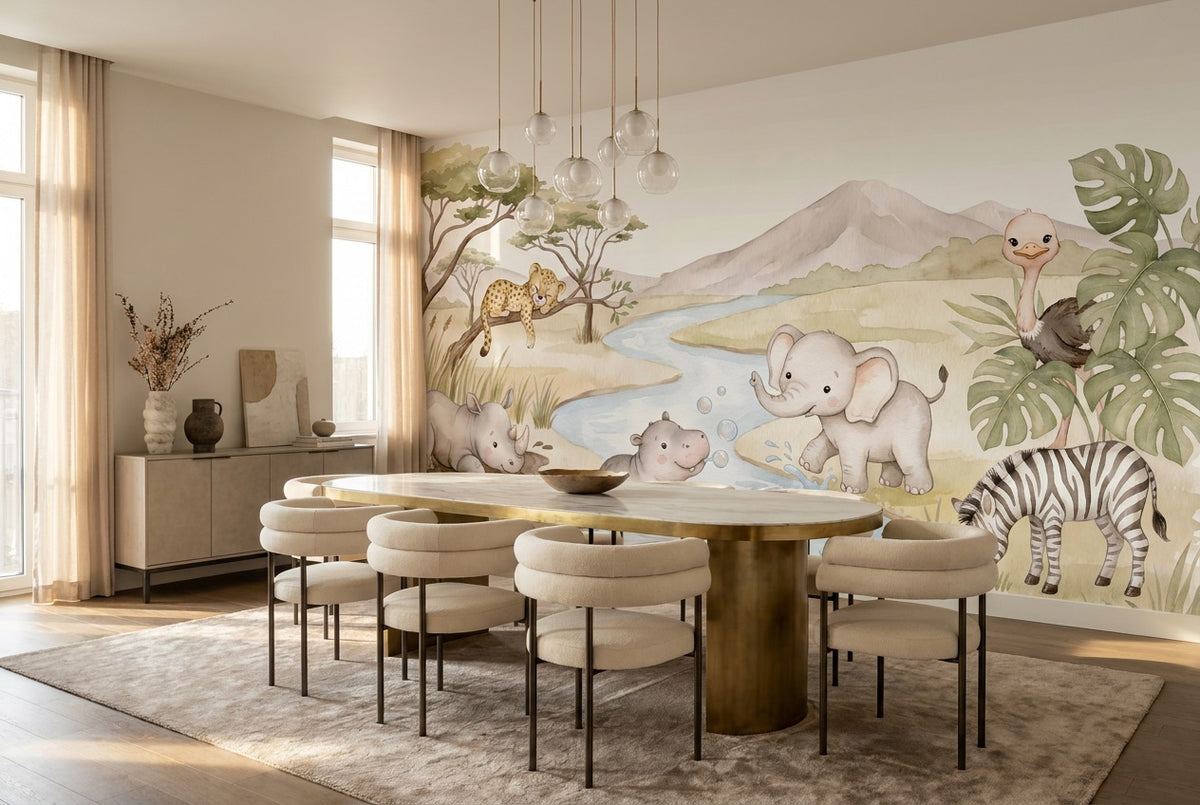Sand Safari Wallpaper Mural view 3