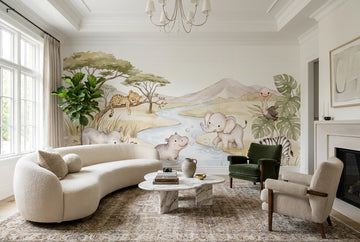Sand Safari Wallpaper Mural