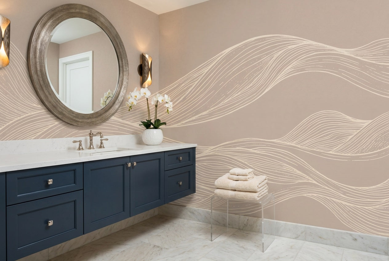 Sand Waves Wallpaper Mural view 4