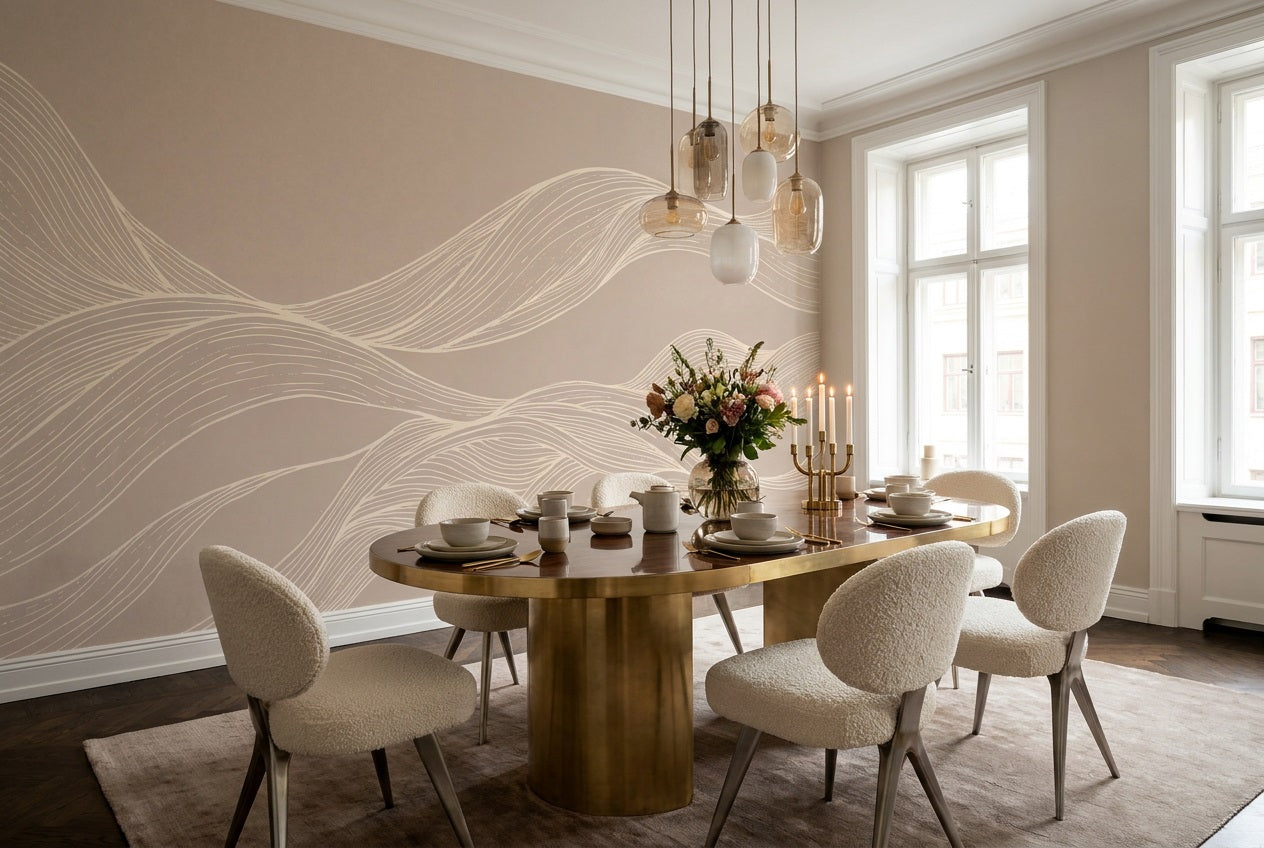 Sand Waves Wallpaper Mural view 3