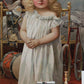 Vintage Victorian Girl Portrait Mural Wallpaper