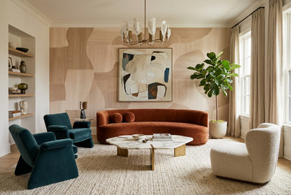 Beige Blocks Wallpaper Mural view 6