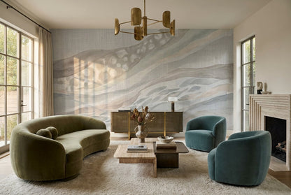 Gray Stripes Wallpaper Mural view 6