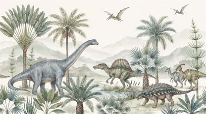 Sage Dinosaur Wallpaper Mural artwork