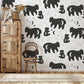 Whimsical Starry Night Bears Mural Wallpaper