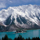 Papier Peint Panoramique Montagnes et Lacs enneigés