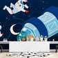 Space Station Children's Wallpaper Mural for Use in Decorating Children's Rooms