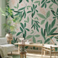 spring leaves wallpaper mural for living room decor