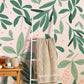 spring leaves wallpaper mural for hallway