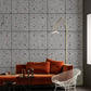 Modern Grey Concrete Geometric Mural Wallpaper