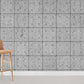 Modern Grey Concrete Geometric Mural Wallpaper