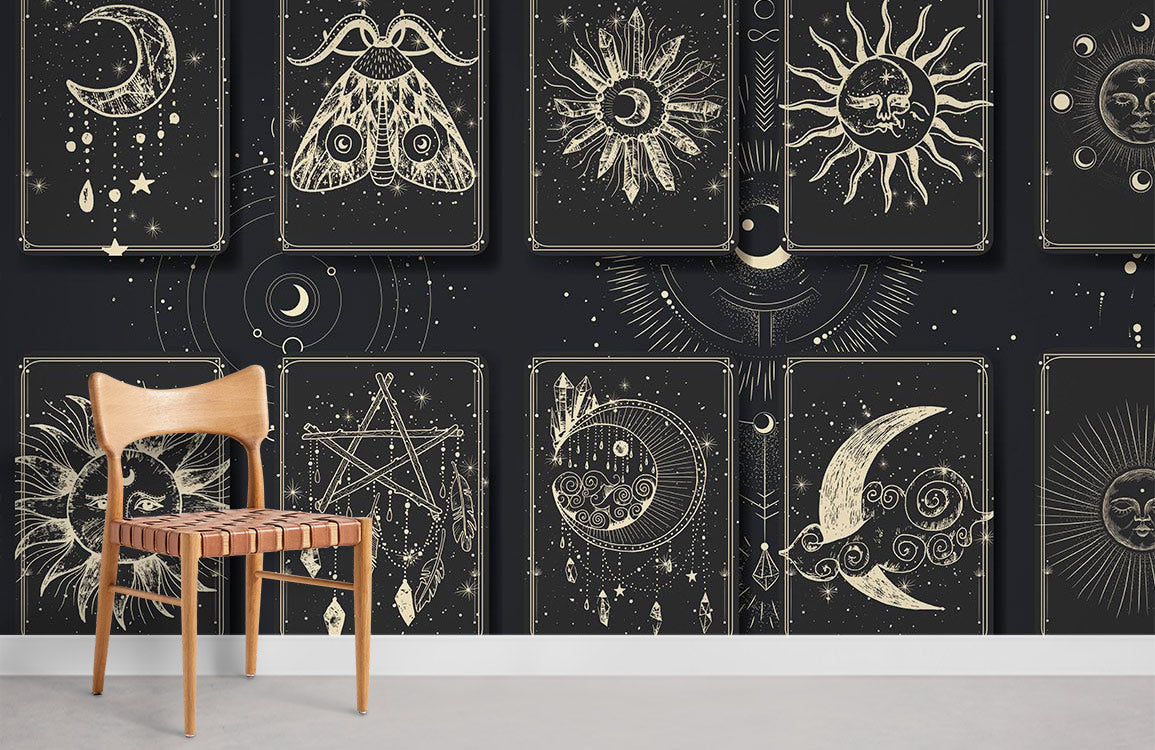 Star & Animal Signs Wallpaper Mural