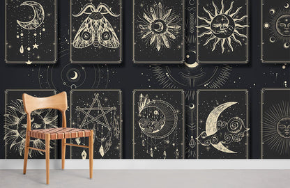 Star & Animal Signs Wallpaper Mural