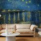 Starry Night Over Rhone Art Mural Wallpaper